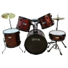 Bateria Acustica RWR 5 Piezas Incluye Banco, Pedales y Platillos
