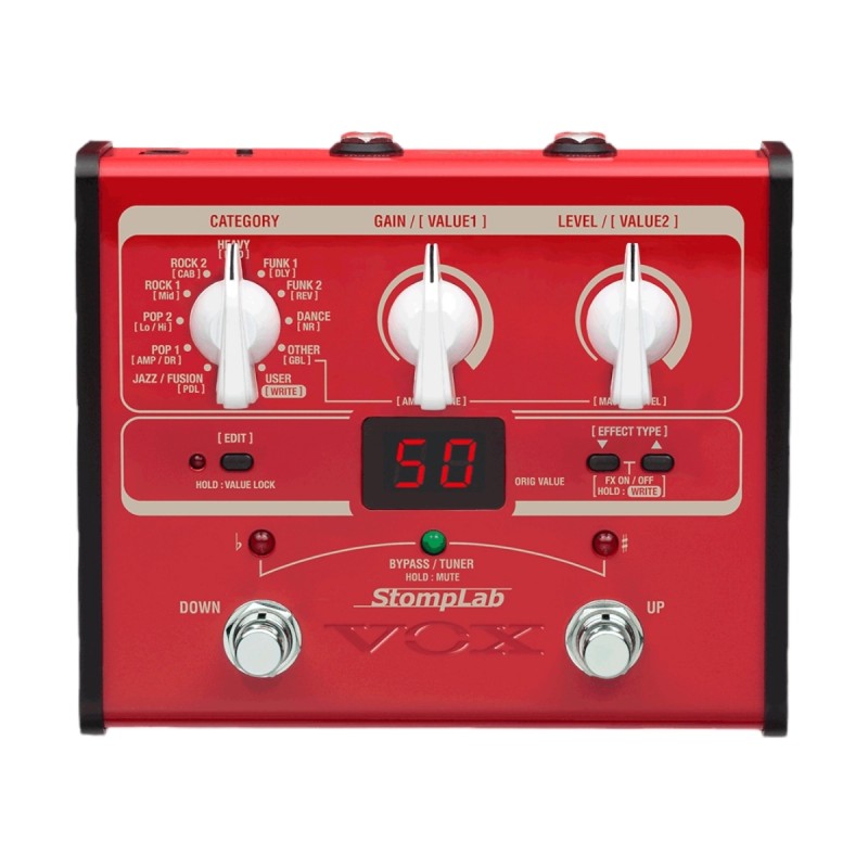 StompLab 1B Pedal Multiefectos Vox p/bajo eléctrico