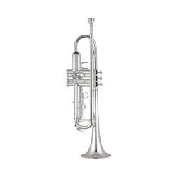 Trompeta Century CNTP004, Niquelada, Doble Llave SiB (Bb), con estuche