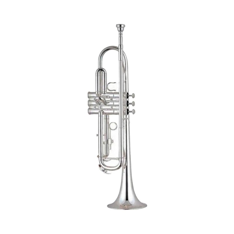 Trompeta Century CNTP004, Niquelada, Doble Llave SiB (Bb), con estuche