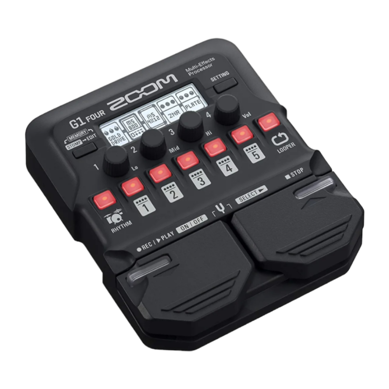 Pedal Digital Multiefectos de Guitarra Electrica Zoom ZG1XFOUR