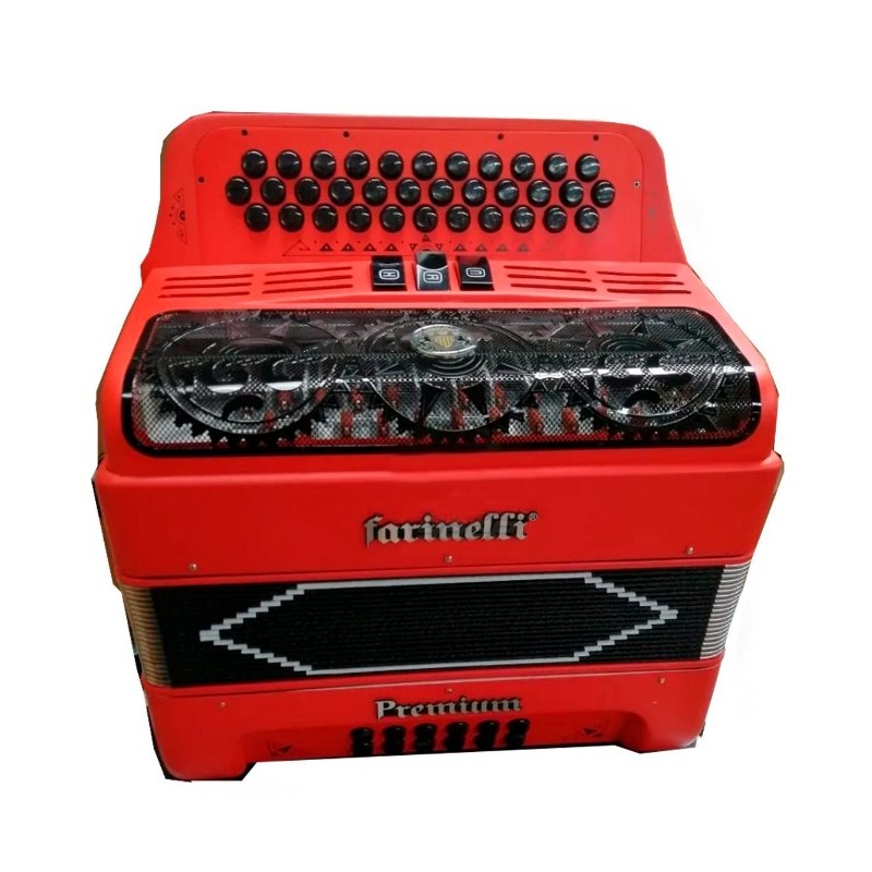 Acordeon Farinelli 3 Registros 12 Bajos 34 Botones Premium