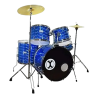 Bateria Extreme EXBT073 de 5 piezas, color Azul 3D