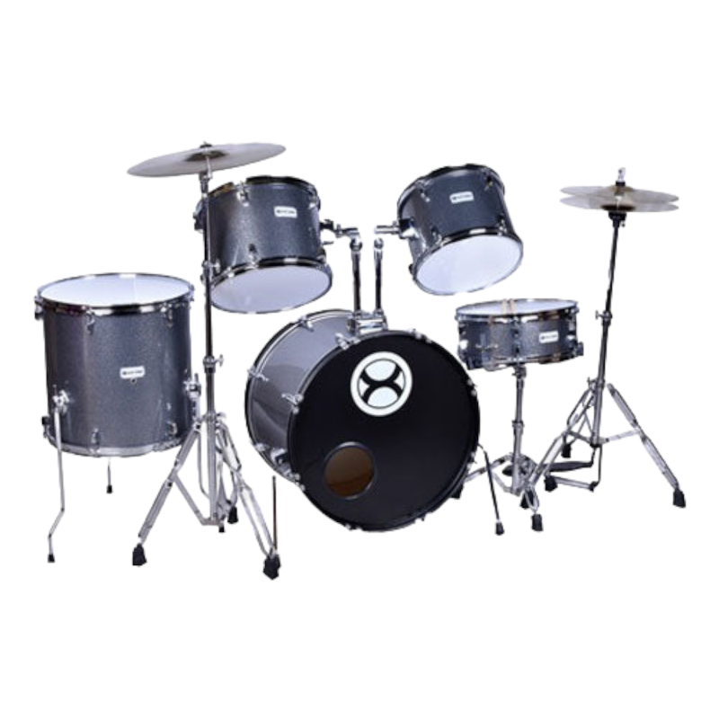 Bateria Extreme EXBT079 de 5 piezas, color gris sparkle