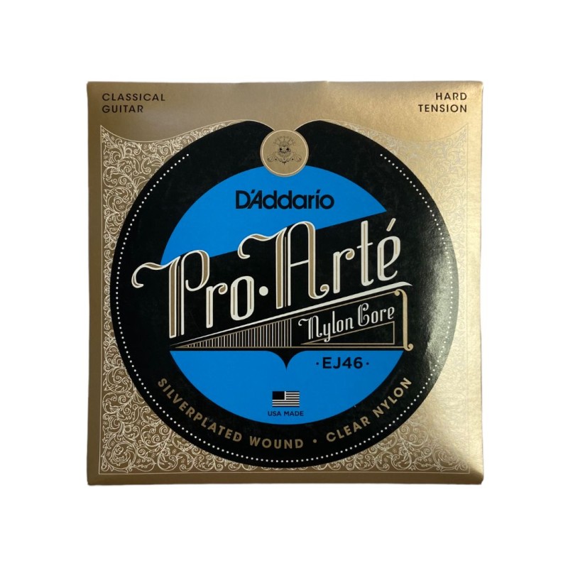 D’Addario Cuerdas de Guitarra Acústica, Tensión Fuerte EJ46, Clean Nylon