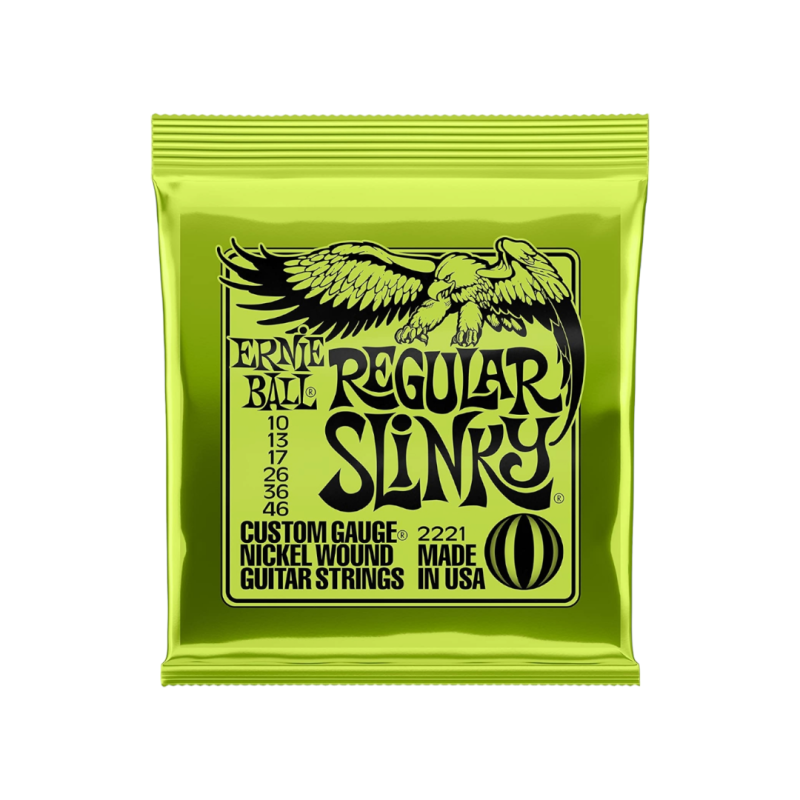 Cuerdas de Guitarra electrica Ernie Ball 2221 Calibre 10-46 Regular Slinky