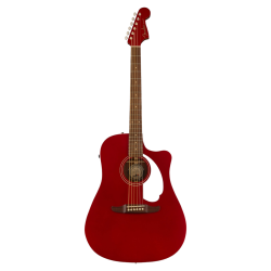 Guitarra Electroacústica  Fender Roja  Redondo Player