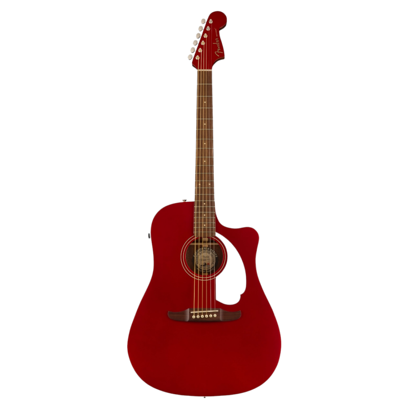 Guitarra Electroacústica  Fender Roja  Redondo Player