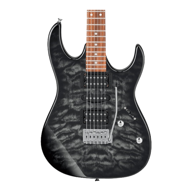 Guitarra Eléctrica Ibanez Negra Trasparente Sombreada GRX70QA-TKS